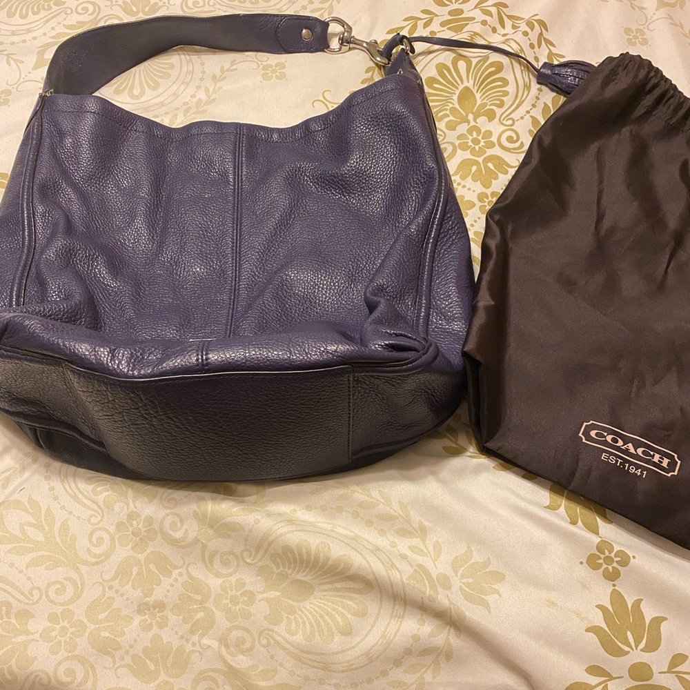 Purple Coach Handbag